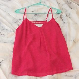 Hot pink tank top